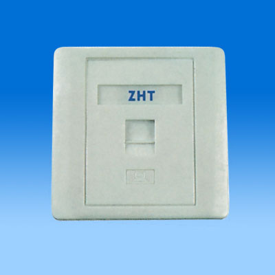 ZH-WP01B 86TYPE SINGLE PORT KEYSTONE WALL PLATE