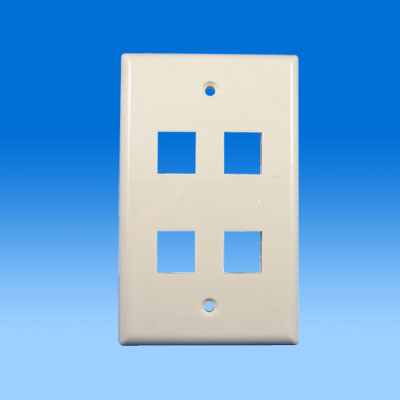 ZH-WP06  4PORTS KEYSTONE WALL PLATE