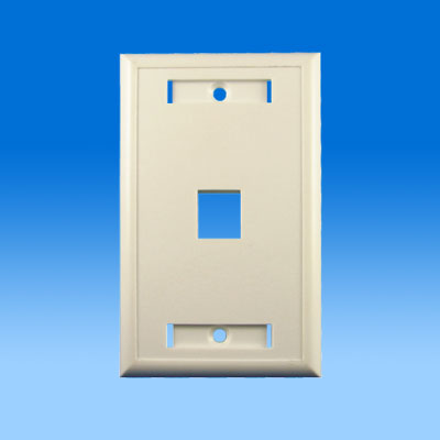 ZH-WP08 SINGLE PORT KEYSTONE WALL PLATE