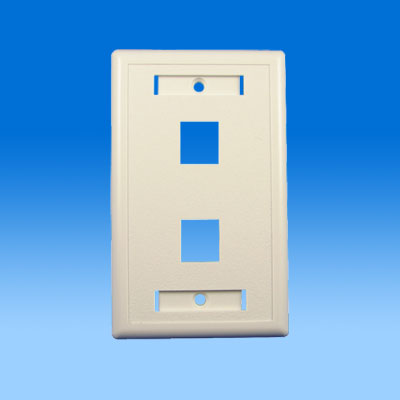 ZH-WP09  2PORTS KEYSTONE WALL PLATE