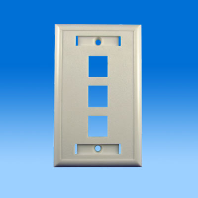 ZH-WP10  3PORTS KEYSTONE WALL PLATE