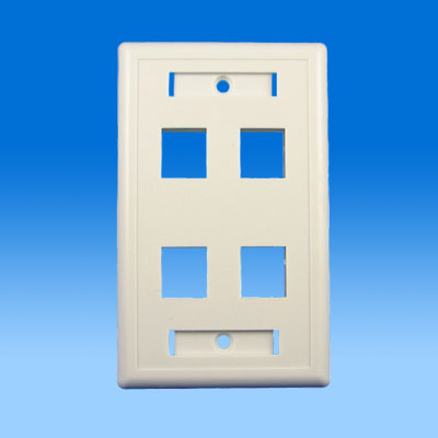 ZH-WP11  4PORTS KEYSTONE WALL PLATE